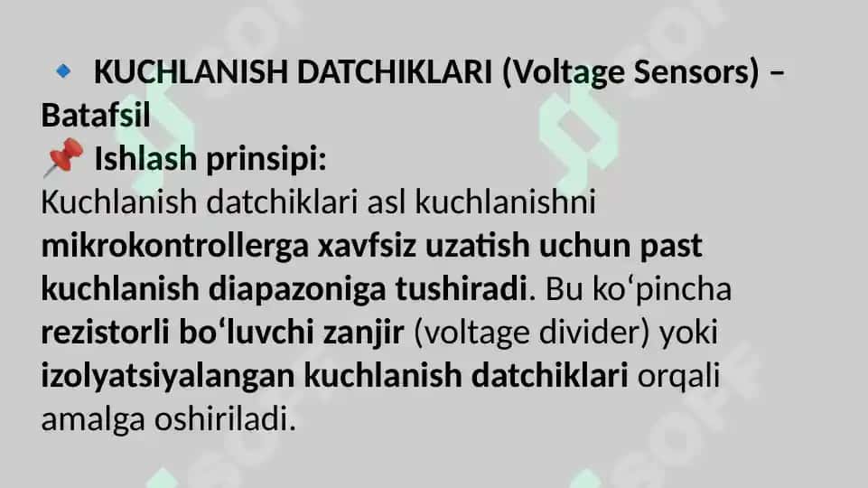 Kuchlanishdatchiklari (Voltage Sensors) 4