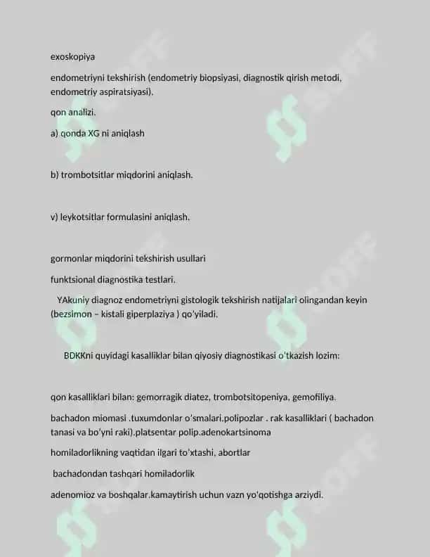 Atipik qon ketishlar (endometriy) 3