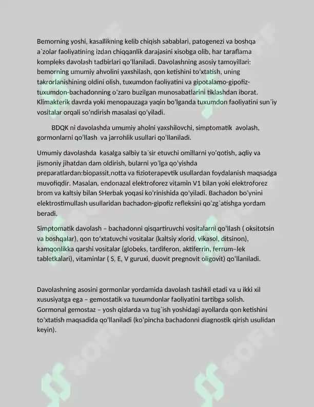 Atipik qon ketishlar (endometriy) 4
