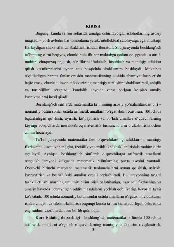 100 ichida nomanfiy butun sonlar ustida arifmetik amallarni o‘rgatish metodikasi 3