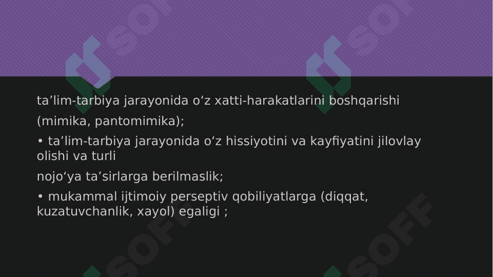Pedagogik texnikaning asosiy tarkibiy qismlari. 8