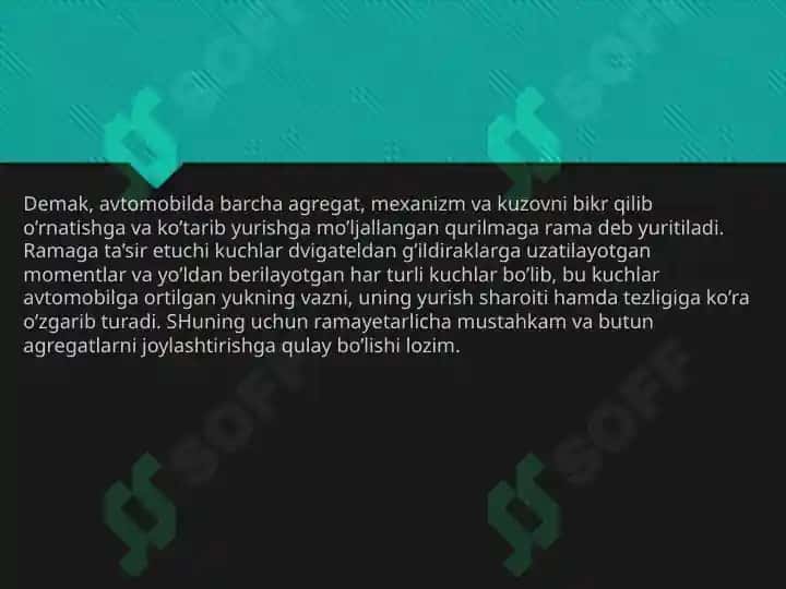 Ramaning vazifasi, tuzilishi va turlari 4