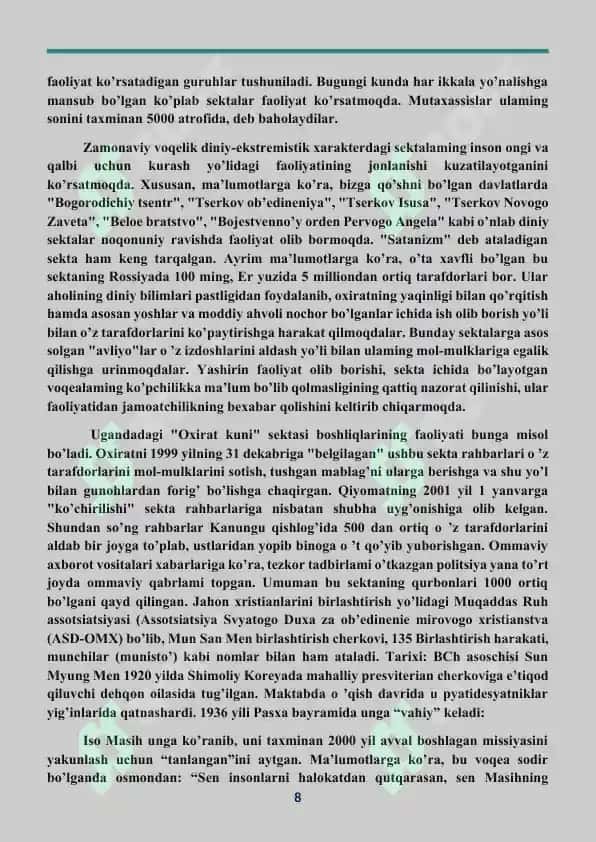 DINIY EKSTREMIZM TERRORIZMGA VA QARSHI KURASH 8