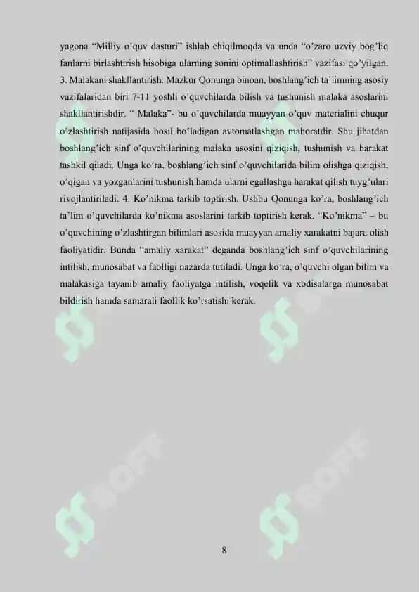 Darsliklardagi insho uchun berilgan materiallarni tahlil qilish. 8