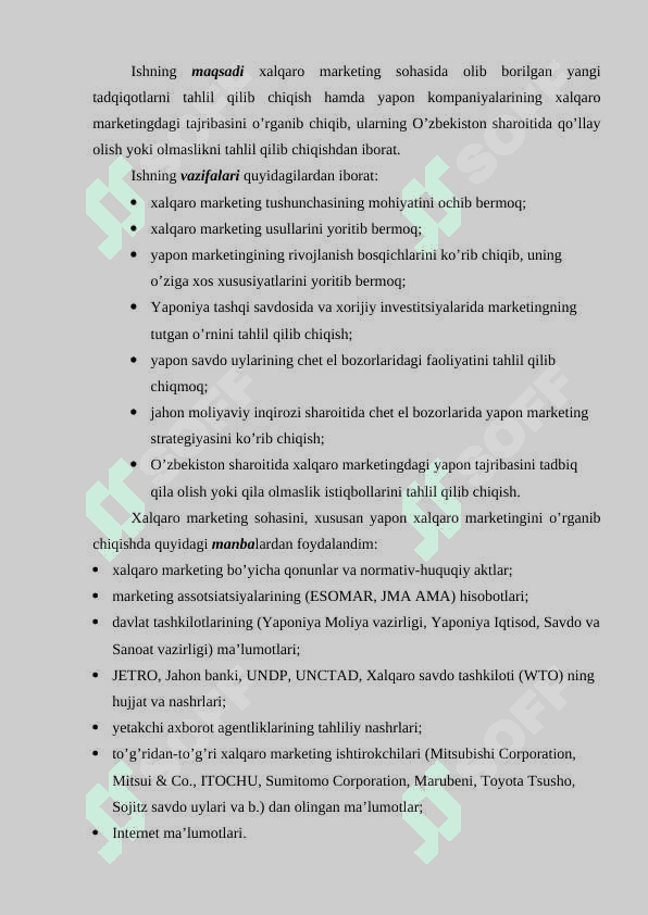 Yaponiyaning Xalqaro marketingi va O’zbekiston sharoitida Yaponiya tajribasini tadbiq qilish istiqbollari 4