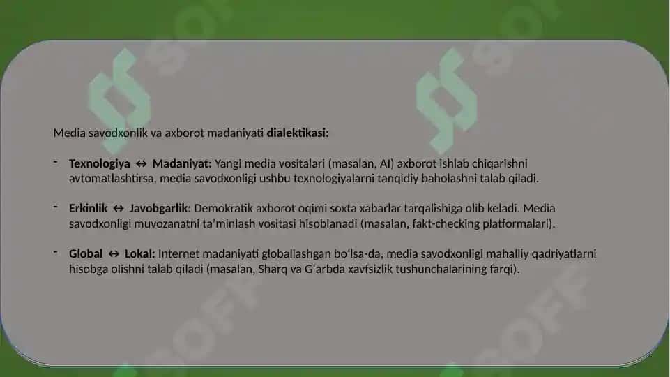 Mediasavodxonlik va axborot madaniyati fanining tarixiy evolyutsiyasi 6
