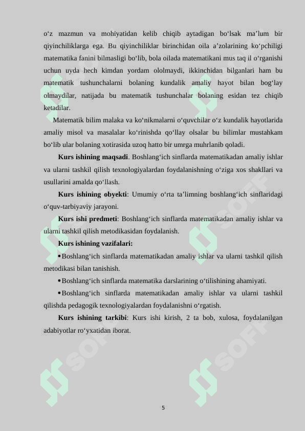 3-4 SINFLARDA MATEMATIKA O`QITISH JARAYONIDA EKOLOGIK TARBIYA BERISH METODIKASI 5
