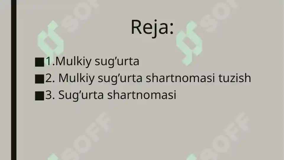 Mulkiy sug’urta 2