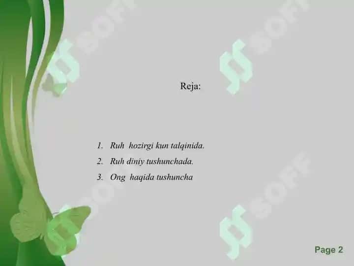 Rux haqidagi ijtimoi tushuncha. 2