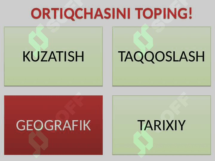 9-SINF ORTIQCHASINI TOP 5