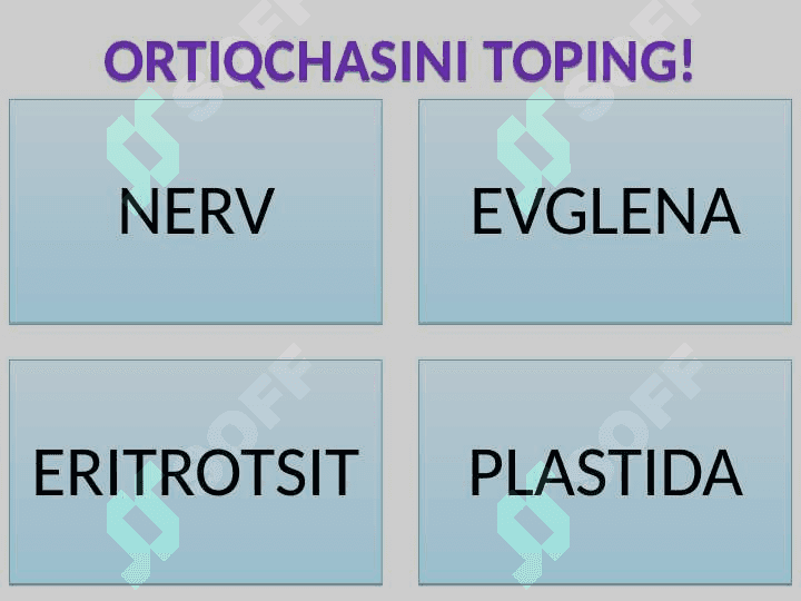 9-SINF ORTIQCHASINI TOP 6
