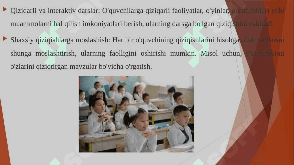 Darsda o'quvchilar faolligini oshirishning asosiy motivlari 3