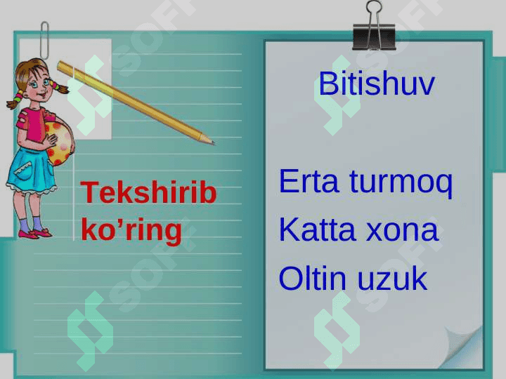 So'z birikma so'zlarning o'zaro birikish usullari 6