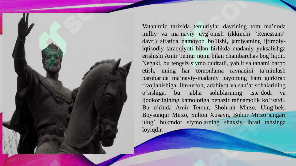 Amir Temur va Temuriylar davrida madaniy hayot 3