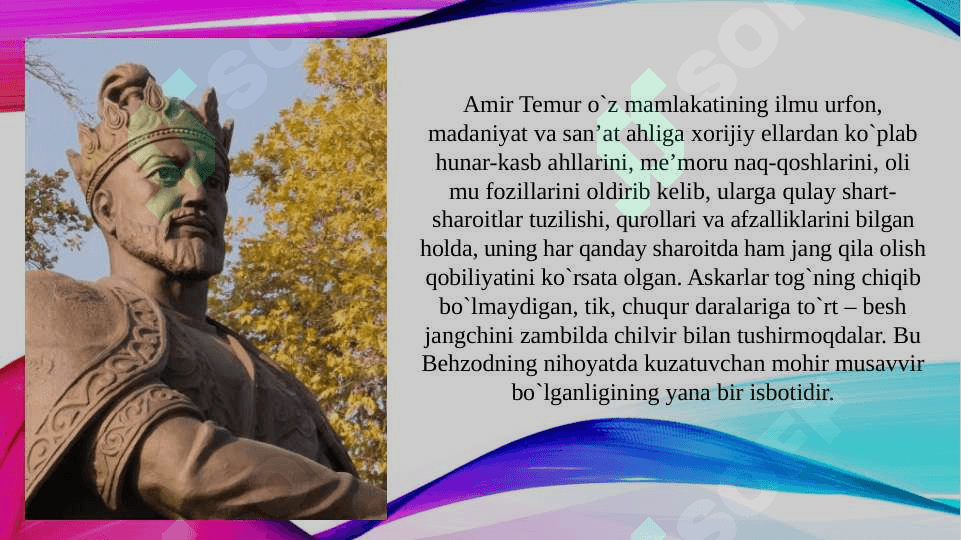 Amir Temur va Temuriylar davrida madaniy hayot 4