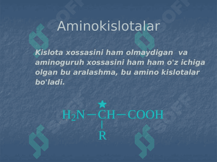 AMINOKISLOTA VA OQSILLAR. 2
