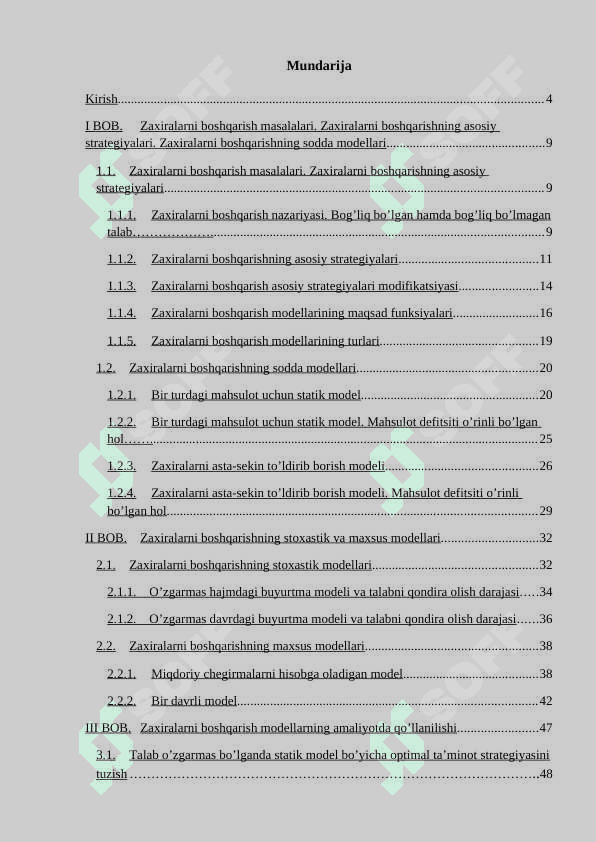 Zaxiralarni boshqarish modellari va kichik korxonalarda optimal ta’minot strategiyalarini tuzish 2
