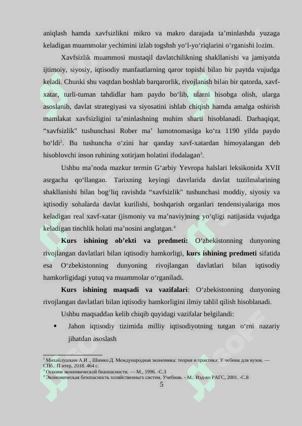 OʻZBEKISTONNING DUNYONING RIVOJLANGAN DAVLATLARI BILAN IQTISODIY HAMKORLIGI. 5
