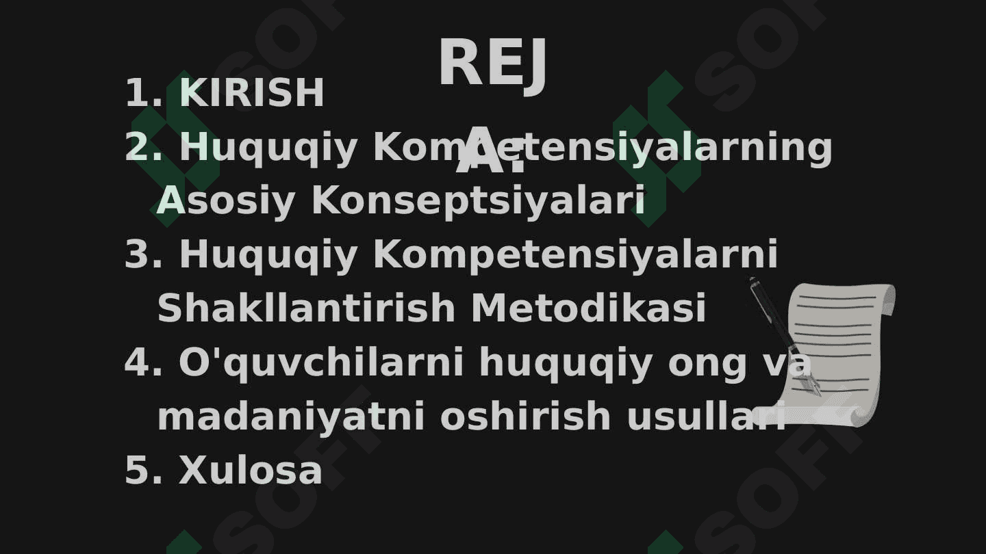 O'quvchilarni huquqiy kompetensiyalarini shakklantirish metodikalari 2