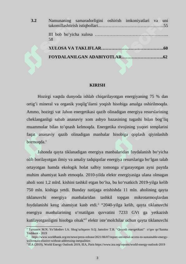 DUNYODA VA O’ZBEKISTONDA QUYOSH ENERGETIKASI RIVOJLANISH BOSQICHLARI 2