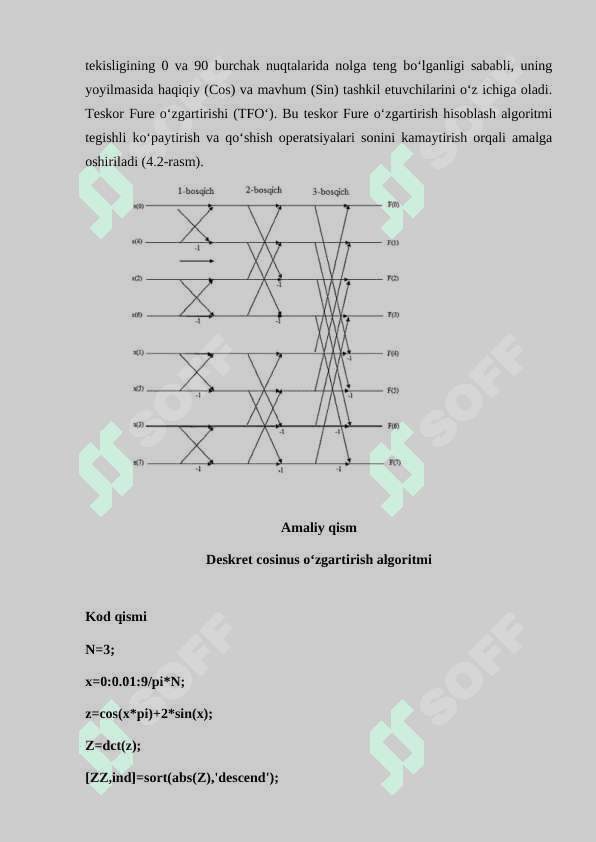 Matlab paketida signallarga spektral ishlov berish. 4