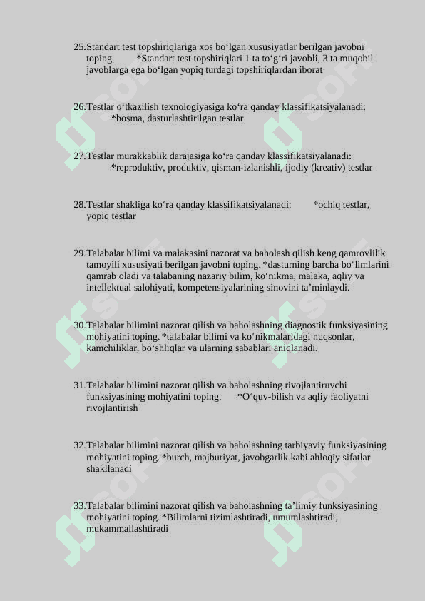 BIMM uchun 2000ta test 3