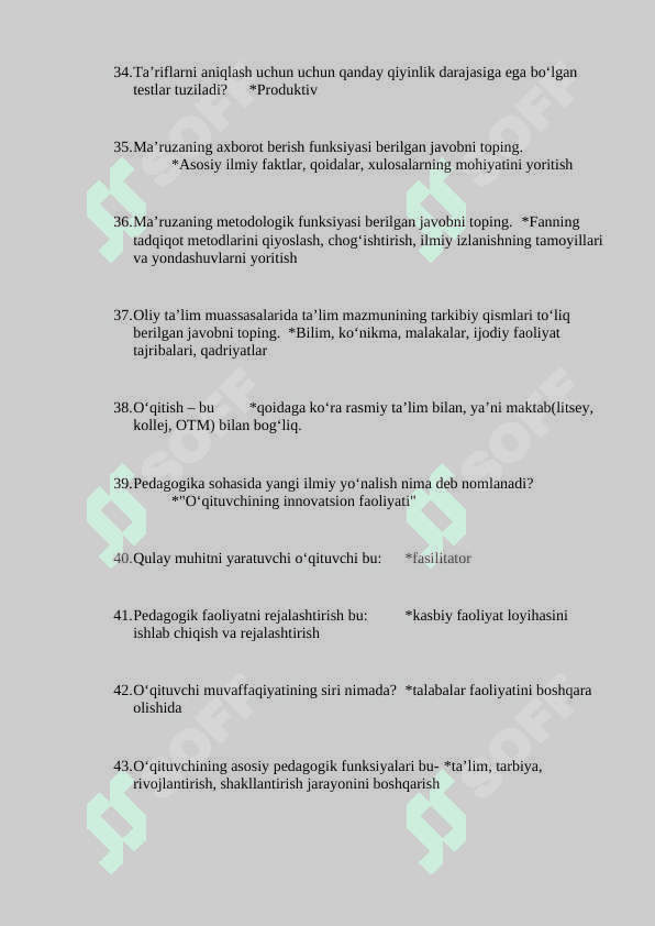 BIMM uchun 2000ta test 4