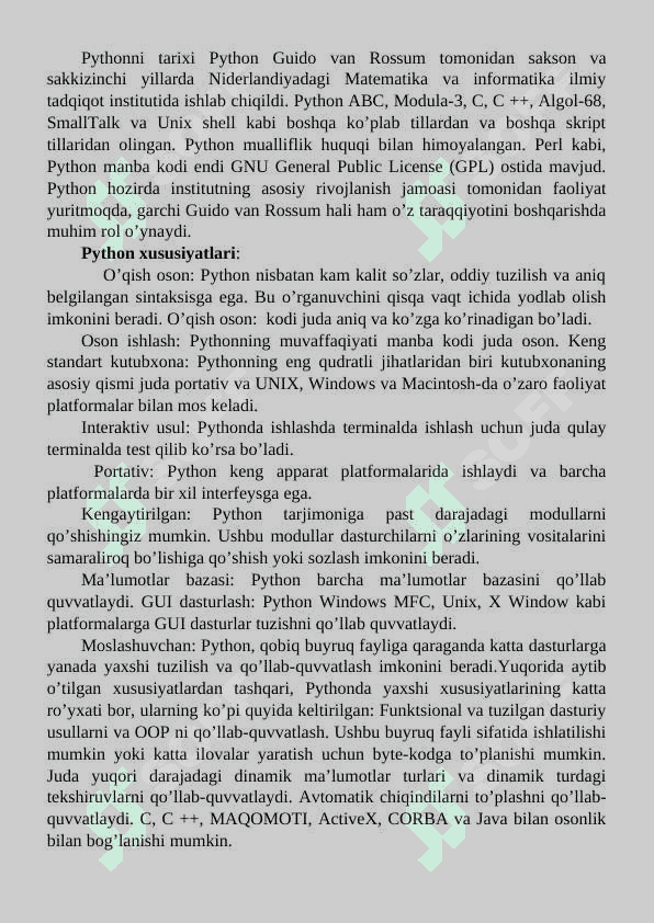 Pyhton va Java dasturlash tillarining qiyosiy tahlilini keltirish 4