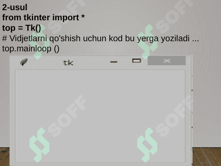Tkinterlar bilan ishlash va  animatsiyalar yaratish 4