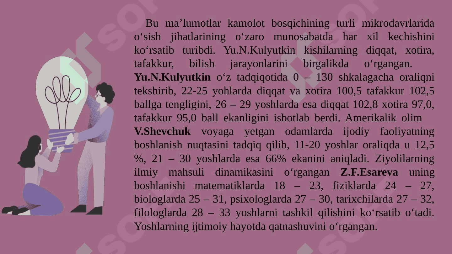 Mavzu: Yetuklik davrining psixologik xususiyatlari. 6