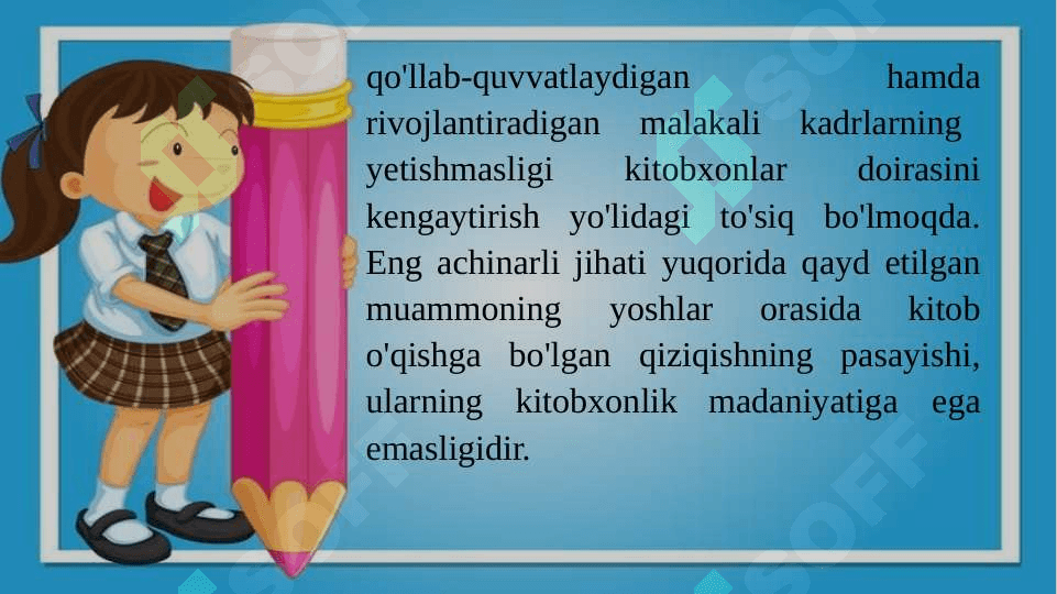 Kitobxonlik faoliyatini shakllantirish.  Kichik yoshdagi o‘quvchilarning badiiy idrok etishdagi psixologik xususiyatlari 8