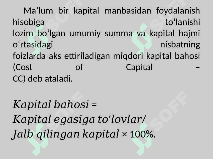 Kapital bozori nazariyasi va aktivlarni baholash 6