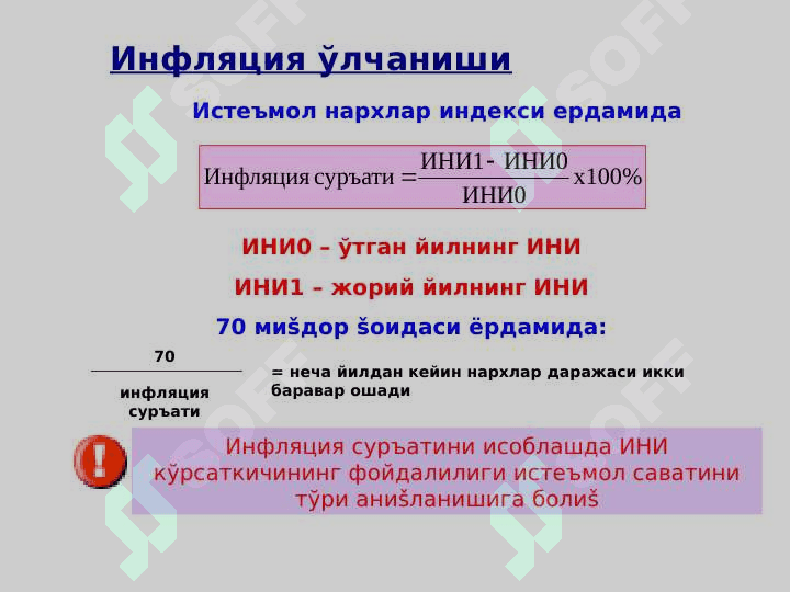 Инфляция ва унга қарши курашиш йўллари 6
