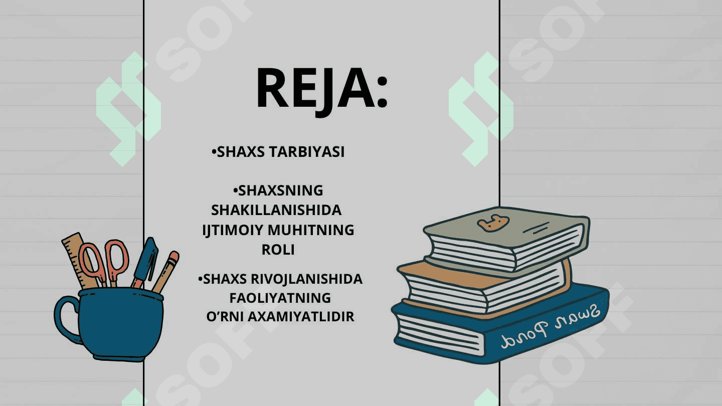 SHAXSNING RIVOJLANISHI, TARBIYASI VA IJTIMOILASHUVI 2