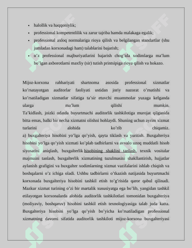 Auditorlik tashkilotlarining professional xizmatlari 3