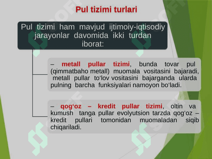 Pul tizimi: tushunchasi, shakllari va elementlari 4