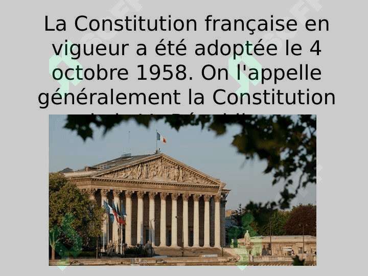 Constitution de la France 2