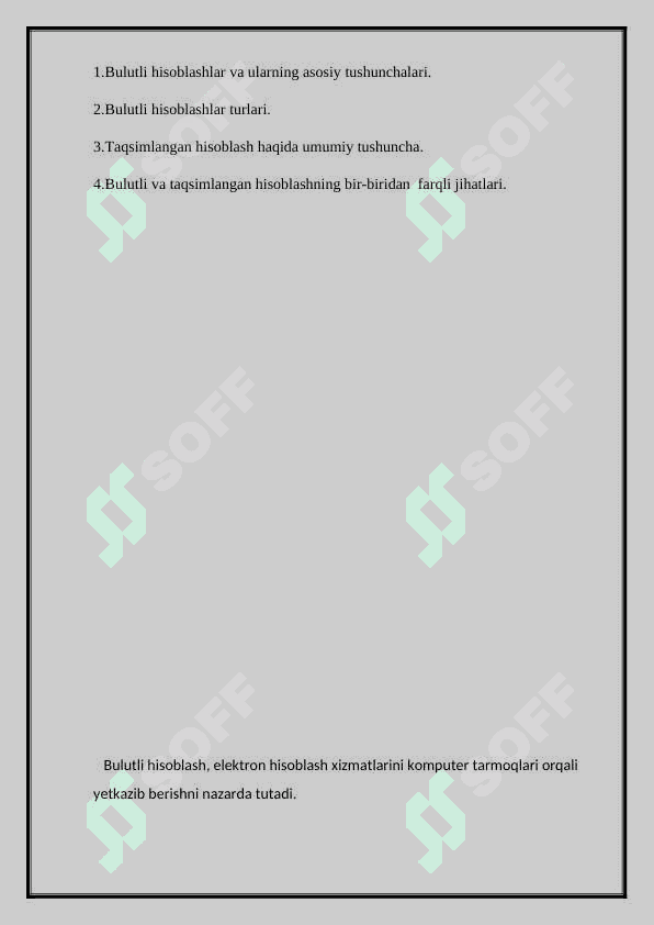 Bulutli va taqsimlangan hisoblashning farqli jihatlari 2