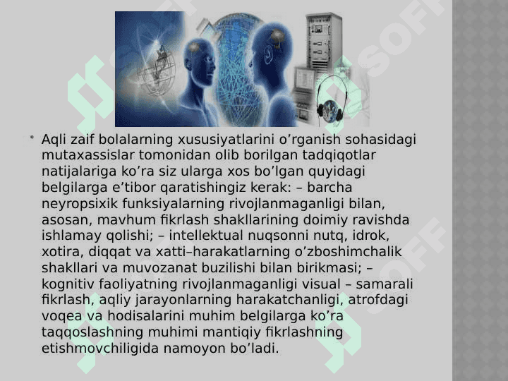 ixtisoslashtirilgan yordamchi maktab o`quvchilarining matematik bilimlarni egallash xususiyatlari bilimlarini egallash 4