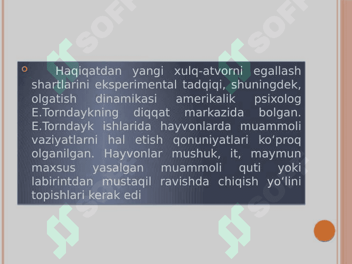 UOTSONNING BEXEVIORISTIK NAZARIYASI 8