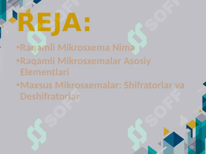 raqamli_mikrosxemalarning xarakteristikalari va parametrlari 2