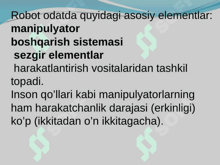 ROBOTLASHTIRILGAN TEXNOLOGIK KOMPLEKSLAR (RTK). RTK NING TURLARI, BIR DASTGOHLI VA KO’P DASTGOHLI RTK 2