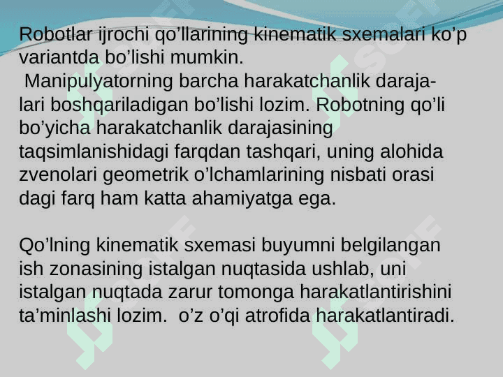 ROBOTLASHTIRILGAN TEXNOLOGIK KOMPLEKSLAR (RTK). RTK NING TURLARI, BIR DASTGOHLI VA KO’P DASTGOHLI RTK 3