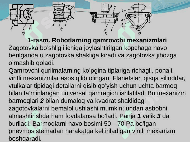 ROBOTLASHTIRILGAN TEXNOLOGIK KOMPLEKSLAR (RTK). RTK NING TURLARI, BIR DASTGOHLI VA KO’P DASTGOHLI RTK 7