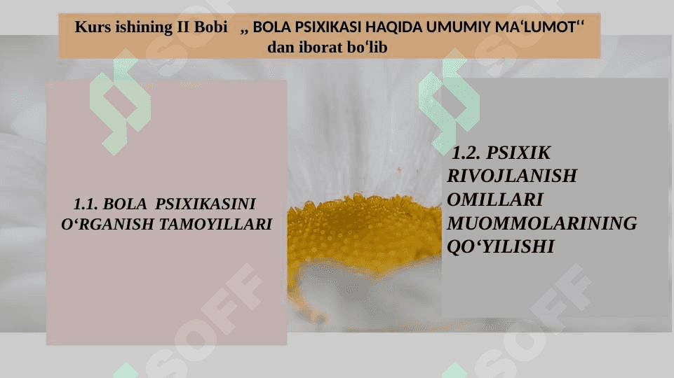 BOLA PSIXIKASINI O‘RGANISH TAMOYILLARI 5