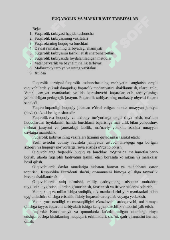 Fuqarolik va mafkuraviy tarbiyalar 2