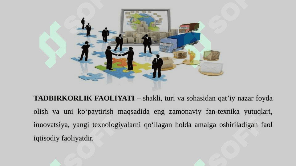 TADBIRKORLIK FAOLIYATI VA TADBIRKORLIK KAPITALI 4