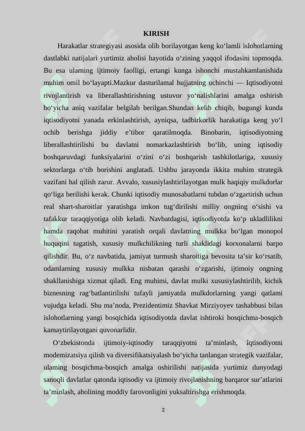 IJTIMOIY IQTISODIY TIZIMLAR VA ULARNING ANDOZALARI kurs ishi 2