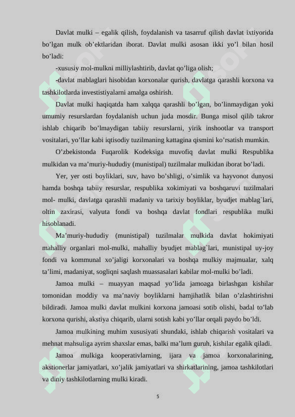IJTIMOIY IQTISODIY TIZIMLAR VA ULARNING ANDOZALARI kurs ishi 5