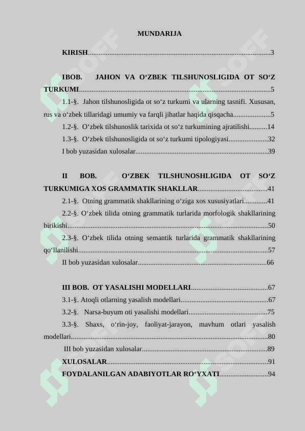 О‘ZBЕK TILIDА ОT SО‘Z TURKUMI TIPОLОGIYАSI VА UNING GRАMMАTIK SHАKLLАRGА MUNОSАBАTI 2